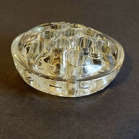 Anchor Hocking Royal Ruby bowl with Flower Frog - Picture 2 of 6